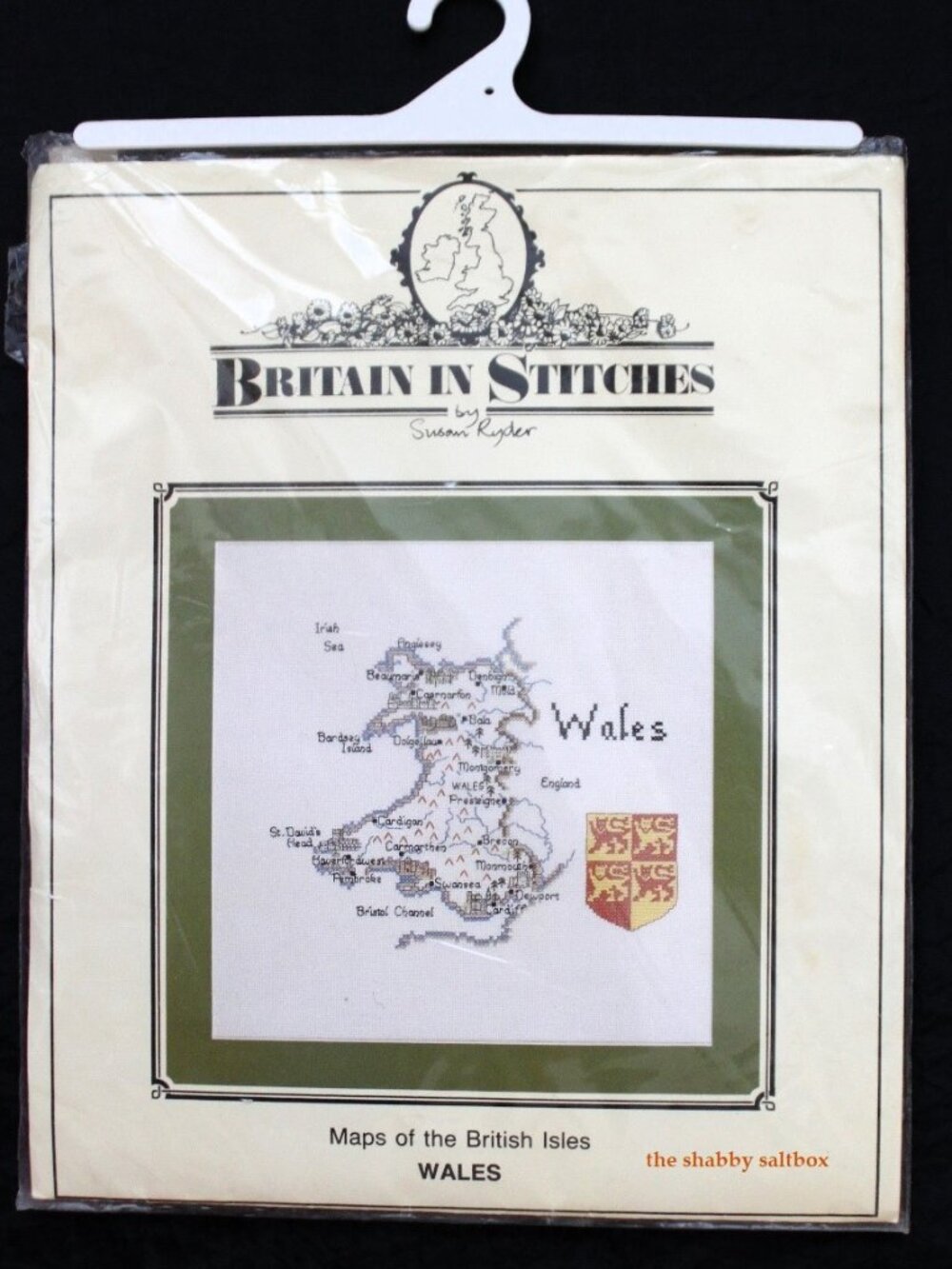 Britain In Stitches Wales Map Cross Stitch Pattern Susan Ryder British Isles